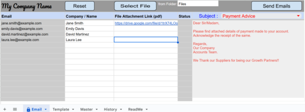 Smart eMailing Template
